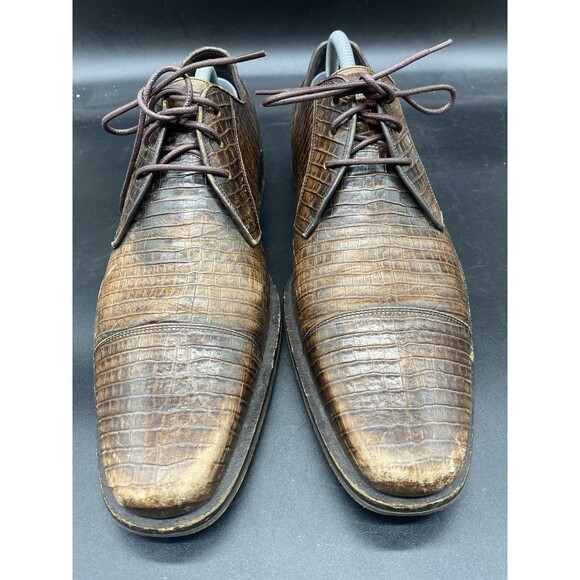 Cole Haan Cap-Toe Oxford Alligator Skin Mens Size 10M C04129 Brown Loafer main image 7